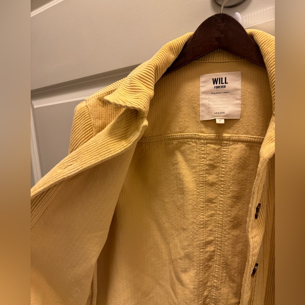 Sézane Will Jacket Mustard Corduroy - Picture 5 of 8